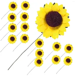 Decorative Flowers Simulated Sunflower Simulation Artificial Fake Festive Bouquet Gift Paper Decor Wedding Decorations