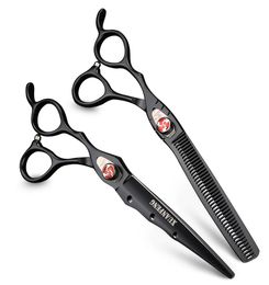 XUANFENG 7 Inch Left Hand Professional Hairdressing Scissors Japan 440C Cutting Thinning Scissors Shear Set Barber Salon Tools6596774