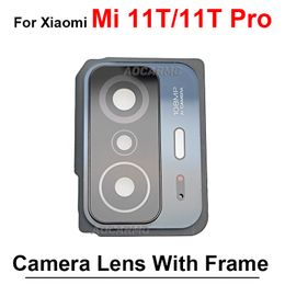 For Xiaomi 11T Pro Mi11T Rear Back Camera Lens With Frame Cover Replacement Part