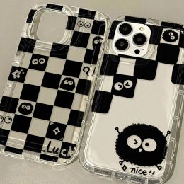 Cute Briquettes Phone Case For Samsung S24 Ultra S23 FE S21 S22 Ultra Galaxy A54 A34 A55 A52 A53 A05s A24 A13 A14 A33 A71 Cover