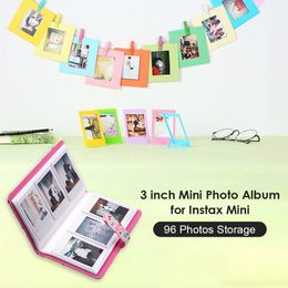 96 Pockets Mini Wallet Photo Album Book PU Leather Cover Picture Case for Fujifilm Instax Mini 11 9 8 7s 90 Film Paper
