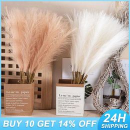 Decorative Flowers Plant Simulation Ramadan Decoration Pampas Grass Bouquet Household Dried Flower Reed Holiday Wedding Party