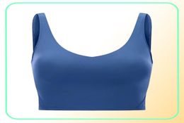 Gym tank Clothes Women039s Underwear Yoga Sports Bra Back Bodybuilding All Match Casual Push Up Align bra Crop Tops Running Fit7604370