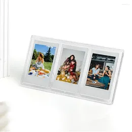 Frames Creative Vertical Picture Holder Po Table 3 Slots Frame Inch Instant Film Camera For Fujifilm Instax Mini