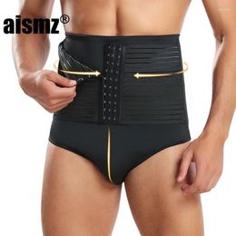 Men's Body Shapers Aismz High Waist Tummy Control Panties Men Panty Shaper Slimming Underwear BuLifter Belly Shaping Cincher Brief