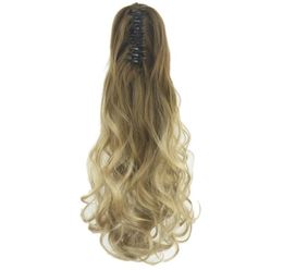 Synthetic Wigs Soowee Curly Brown Ombre Claw Ponytail Hair Long Clip In Hairpiece Pony Tail Postizos Cabello Coletas4041264