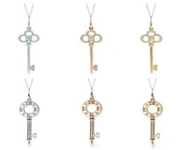 TF Juya Micro Pave Zircon Fashion Indian Key Pendant Necklaces For Women Girls Wedding Birthday Gift Necklace Supplies228D7373112