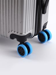 8PCS New Luggage Wheels Protector Silicone Wheels Caster Shoes Travel Luggage Suitcase Reduce Noise Wheels Cover Accessories