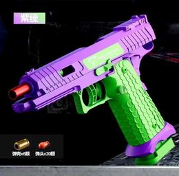 Gun Toys SIG17 pistol shell throwing continuous shooting strike soft bullet gun air hanging childrens toy boy birthday gift yq2404139G4E