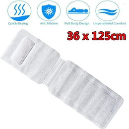 Bath Mats 2024 Body Comfort Spa Pillow Breathable Mesh Non-Slip Mat PVC Foldable Portable Bathroom Supplies