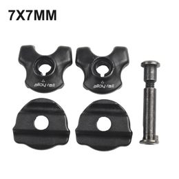 2Pcs Bike Bicycle Seatpost Clamp 7x9/7x7mm Bike Black Clamp Oval/Round. Clip Rails Seatpost Steel Bicycle Cycling Practical