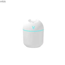 Humidifiers Fragrance Lamps 250ML Mini Air Humidifier USB Aroma Oil Diffuser For Home Car Ultrasonic Mist Maker with LED Colour Night Lamp Diffuser