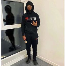 2024 Designer Trapstar Hoodie Towel Embroidered Decoding Sportswear Grey Revolution High Street Men and Women Couple Jumpers vg668