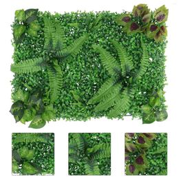 Decorative Flowers Green Wall Background Faux Plant Artificial Turf Door Adornment Simulation Indoor Plastic