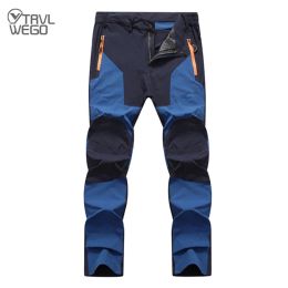 Pants TRVLWEGO Nylon Breathable Waterproof Hiking Pants Running Men Summer Thin Elasticity Quick Dry Trousers Outdoor Climbing Pants