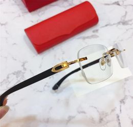 Mens Designers Eyewear Luxury Designer Eyeglasses Frames Eye Glasses Optical Prescription Frames Wood Temple Squared Shape Lentes 6468023
