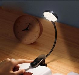 LED Night light USB Rechargeable Mini ClipOn Desk Lamp Light Flexible Night light Reading Lamp for Travel Bedroom Book1107057