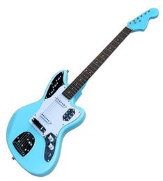 OEM Blue Electric Guitar with Rosewood Fretboard and White PickguardSS PickupsChrome Hardwaresoffering Customised service1301695