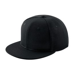 New Flat Button Hat with Black Flat Pattern Baseball Hip Hop Era Fit Flat Top Hat