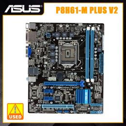 Motherboards ASUS P8H61M PLUS V2 Intel H61 Motherboard 1155 Motherboard 1155 DDR3 PCIE 2.0 uATX 16GB Support Xeon E31230 Core i73770K CPU