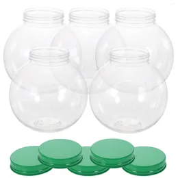 Storage Bottles 5 Pcs Christmas Candy Jar Bottle Ball Shaped Cold Drink Drinks The Pet Bonbonniere