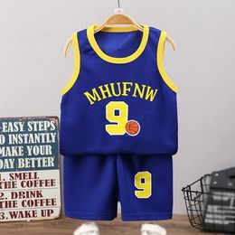 Clothing Sets Kids' Ball Suit Summer Sports Boys Medium Sized Tank Top Shorts Outdoor Basketball Quick-Drying