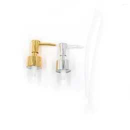 Liquid Soap Dispenser 1Pcs Plating Plastic Pump Lotion Gel Replacement Jar Tube Tool Gold Silver