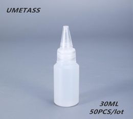 Storage Bottles Jars UMETASS 30ML Small Squeeze PE Plastic For Glue Oil Round Dropper Bottle Leakproof Liquid Container 50PCSlo2630346