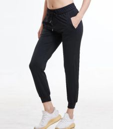 Womens Pants Capris Women Stretch Fabrics Loose Fit Sport Active Skinny Leggings With Two Side Pockets Ankle-Length 201102 Drop Delive Otrjz