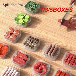 Storage Bottles 1/3/5BOXES Fresh Food Container With Lid Compartment Crisper Refrigerator Preservation Case Large Capacity Portable