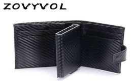 ZOVYVOL Short Smart Male Wallet Money Bag Leather RFID Mens Trifold Card Small Coin Purse Pocket s 2112239516220