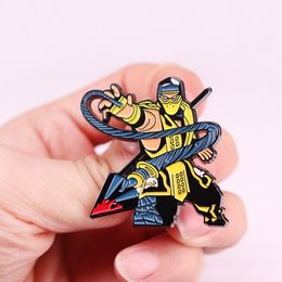 Boys game characters enamel pin childhood game movie film quotes brooch badge Cute Anime Movies Games Hard Enamel Pins