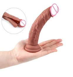 Realistic Penis Skin Feeling Suction Cup Dildo Silicone sexyy Toys Didlos For Women Masturbators Dilldo Gode Only Adult sexy5618236