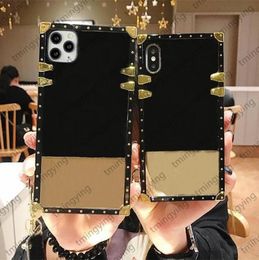 Designer Classic Square Phone Cases For iPhone 14 Pro Max 13 12 Mini 11 Xs XR X 8 7 Plus Fashion Letter Print luxury Back Cover Sh6830501