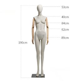 Clothing Store Female Mannequin Fabric Cover Body Model High-end Window Display Stand with Clavicle Full Body Mannequins