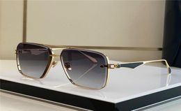 New fashion design sunglasses HALY II square cut lens K gold frame generous and versatile style outdoor uv400 protection glasses7991102