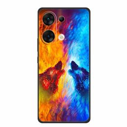 For Xiaomi Poco M6 Pro 4G Case 6.67" Animals TPU Soft Silicone Back Cover Phone Cases for POCOM6 Pro 4G Protector Wolf Cool Para