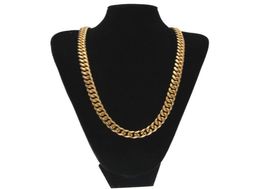 Fashion Design Cuban Chains Necklaces Mens Brand Designer Coarse Necklace Luxury 18k Gold Plated Thick Necklace Jewelry Accessorie4691260