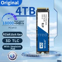 Boxs Nvme m2 4.0 SSD 512GB 1TB 4TB SSD M2 2280 PCIe 4.0 SSD with heatsink Gen4 Internal Solid State Drive Disc for Desktop for PS5