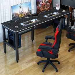 Modern Manmade Board Desktop Computer Desk For Office Furniture Double E-sports Table Personality Household Bedroom Gaming Desk