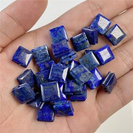 10*10mm Square Shape Natural Stone Pendant Trendy Lapis Lazuli Malachites Beads Charm Pendants Jewellery Accessories Gifts Party