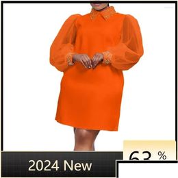 Ethnic Clothing In White Yellow Black Orange Dress Shirts Fashion Woman Blouse 2024 Loose Plus Size Casual Female Clothes Mesh Short D Otnt4