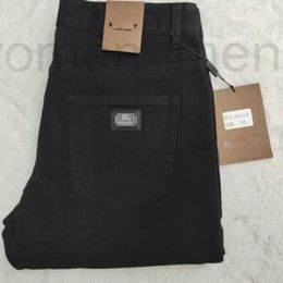 Herren Jeans Designer 2024 Black Jeans Frühling und Herbst Neue Theke vielseitig hochwertiger Verschleiß resistant elastischer Slim Fit Mode asiatische Größe 28-42