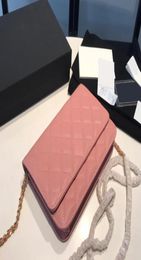 2022 latest classic caviar bag ladies luxury handbag top designer wallet flap chain messenger bag mini shoulder bag woc AAAAA3350348