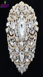 Large Brooch Pins Bridal Wedding Jewellery 49 inches Rhinestone Crystal Women Jewellery Accessories 40451504978