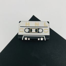 Designer Tape Radio Music Brooch Badge Decorated Brass Brooch Accessory Pendant Corsage Gift