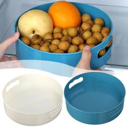 Kitchen Storage 360 Degree Rotation Organizer Cosmetic Containers Round Rack Condiment Turntable Multifunctional Spice U4E3