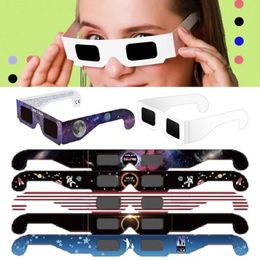 Safe Solar Eclipse Viewing Glasses Solar Eclipse Glasses Harmful Rays Protection For Direct Sun Viewing Frame Eclipse Sunglasses 240411