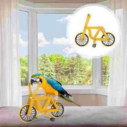 Parrot Bicycle Birds Educational Toy Pet Training Riding Bike Supplies Props Toys