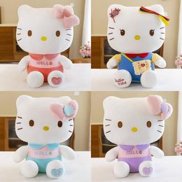Cartoon Flower Skirt Cat Plush Toy Doll Soft and Cute Bow Doll Soothing Cloth Doll Children's Birthday Gift